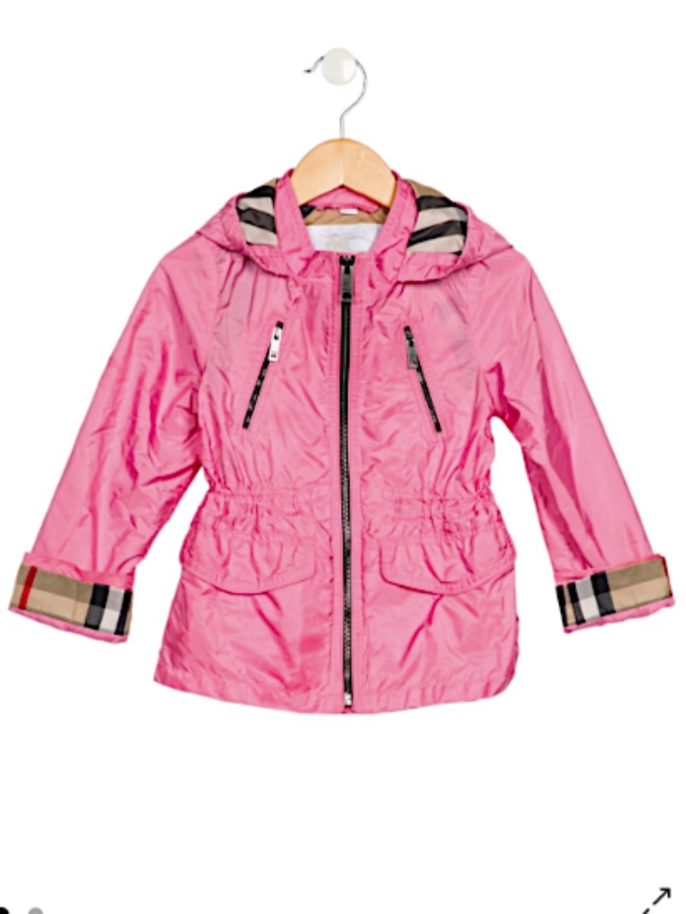 BURBERRY Jacket with Hood pink SIZE 6